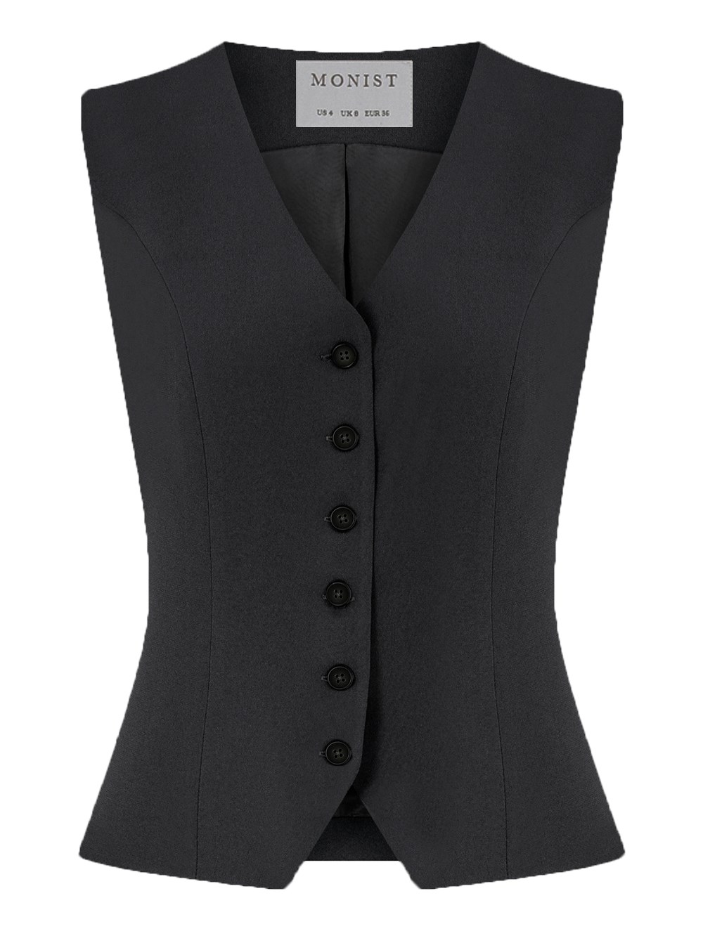 Classic Crepe Vest in Anthracite Colour