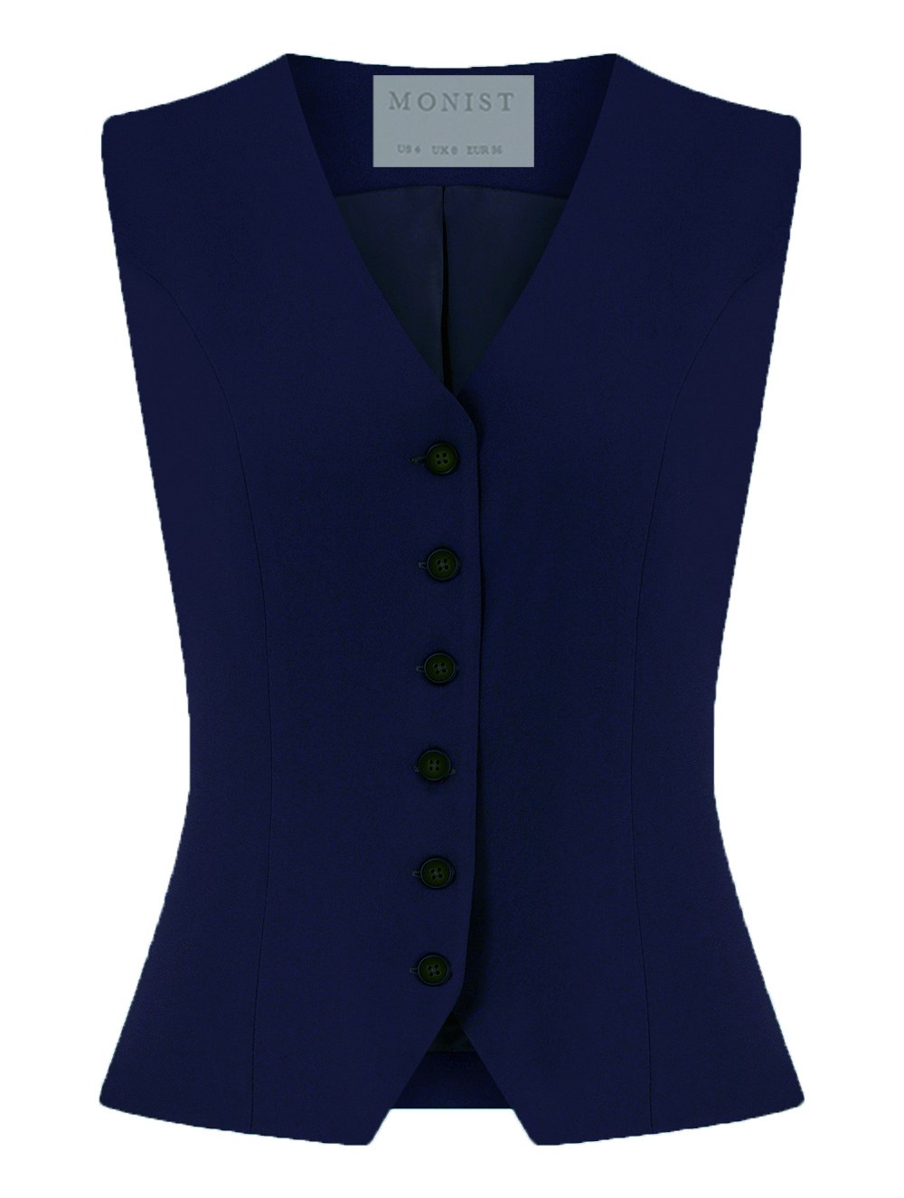 Classic Crepe Vest in Blue Colour