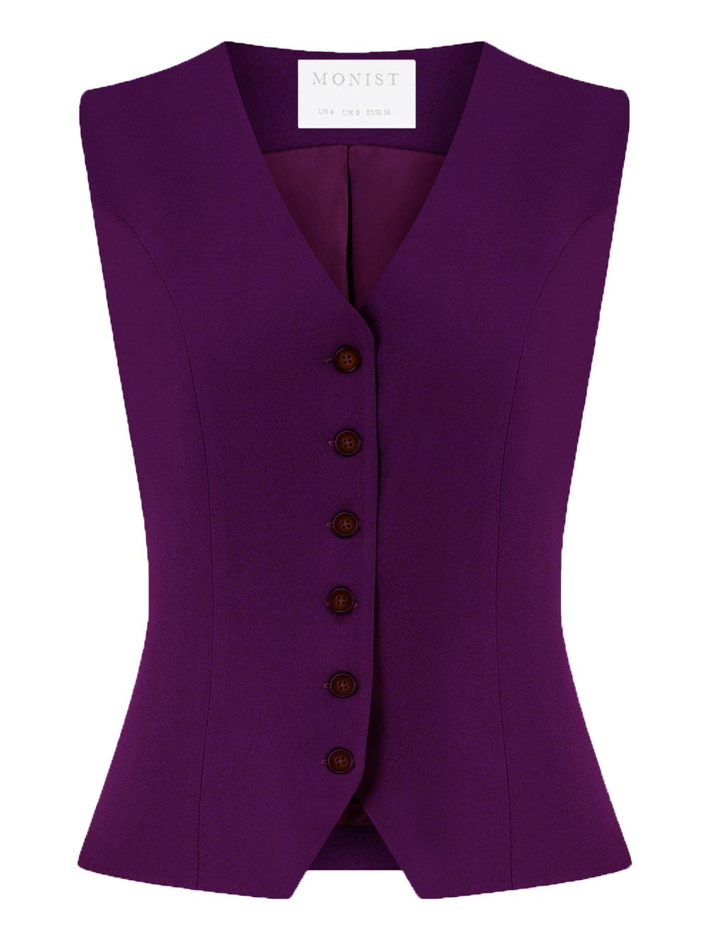 Classic Crepe Vest in Cyclamen Colour