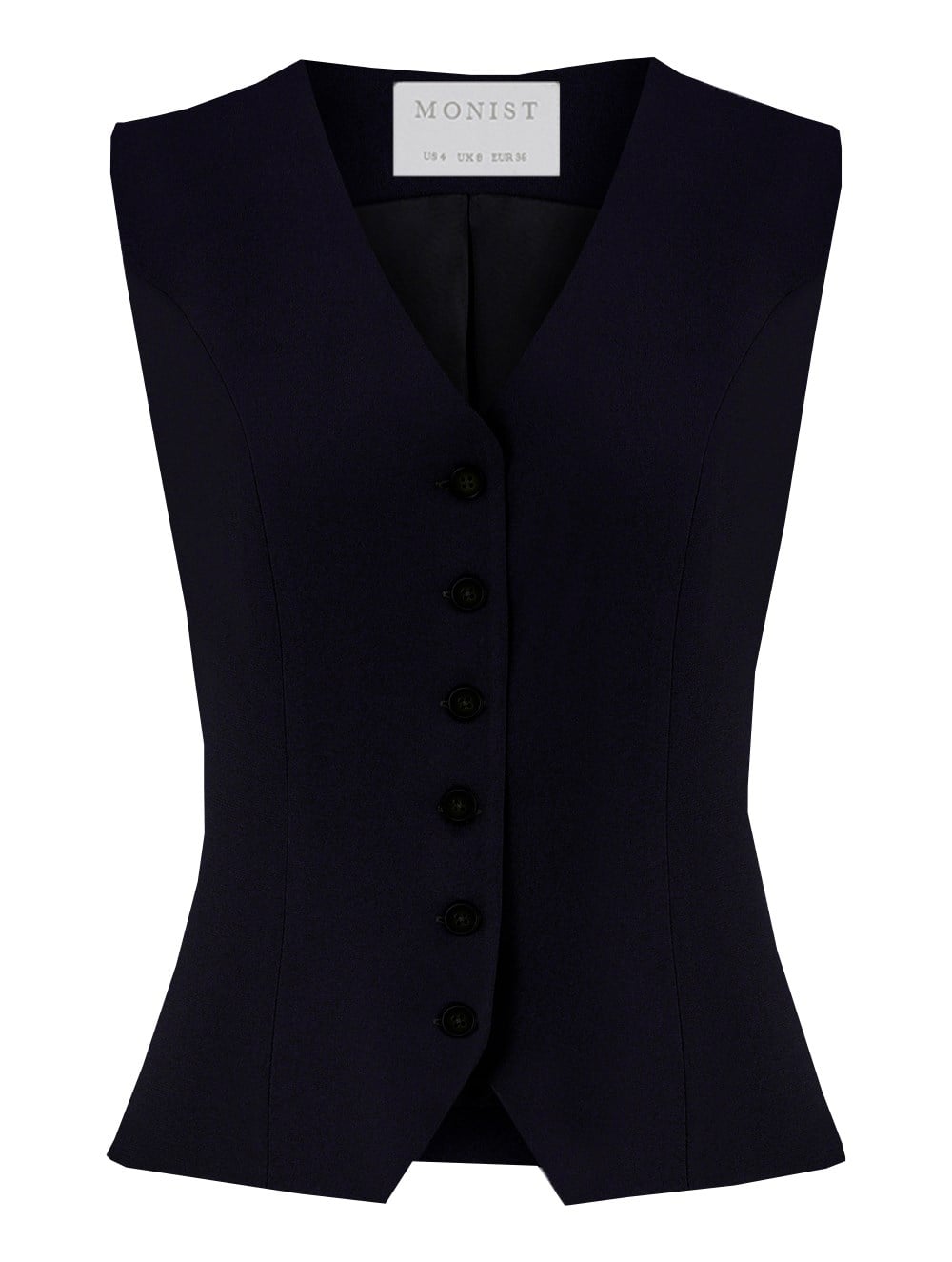 Classic Crepe Vest in Navy Colour