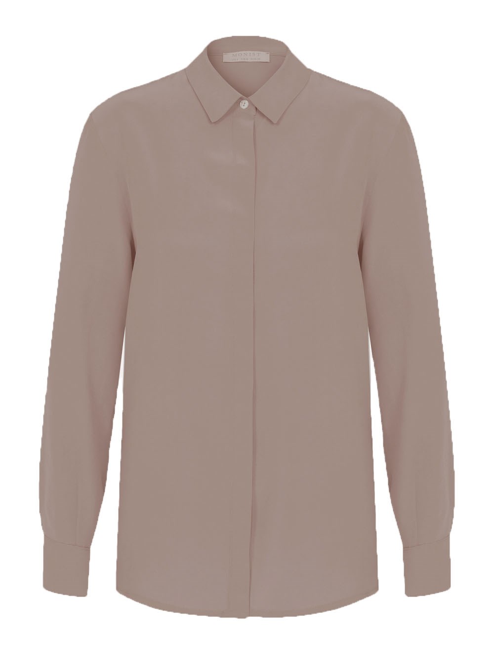 Classic Silk Shirt in Beige Colour