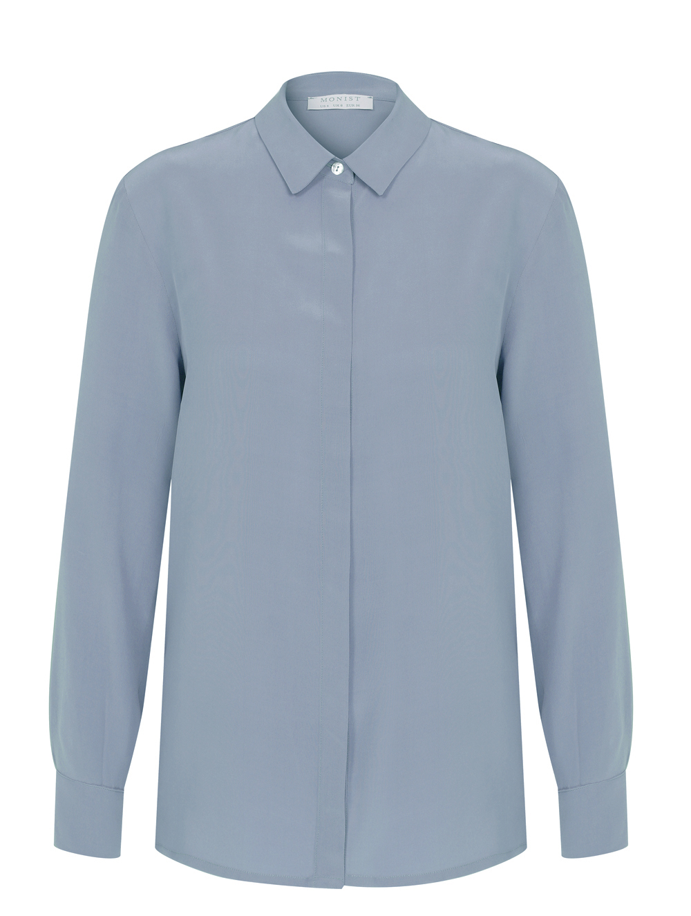 Classic Silk Shirt in Blue Colour