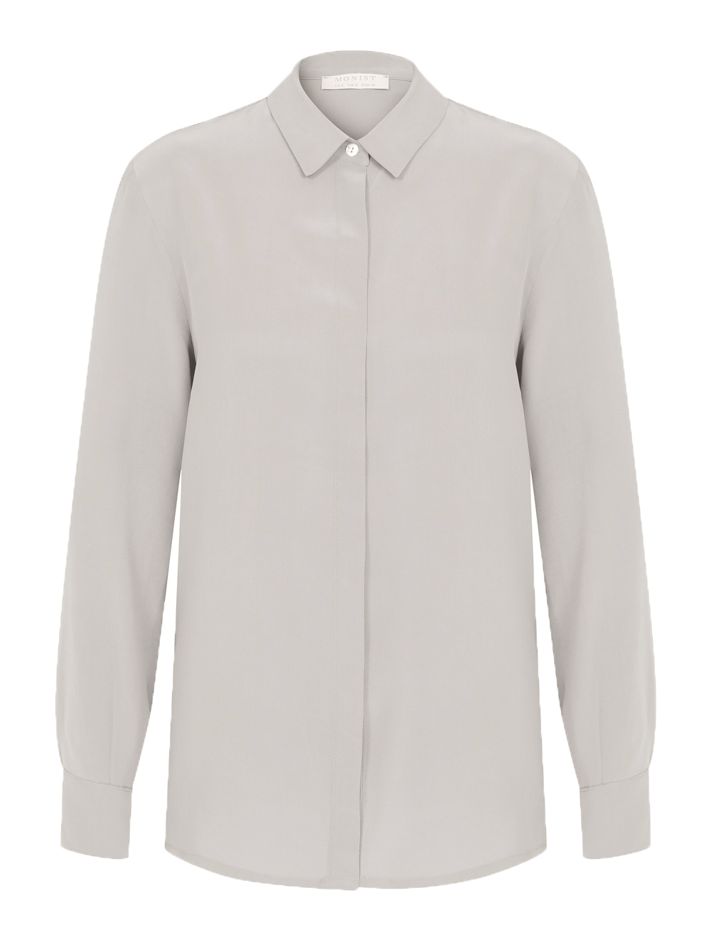 Classic Silk Shirt in Grey Colour