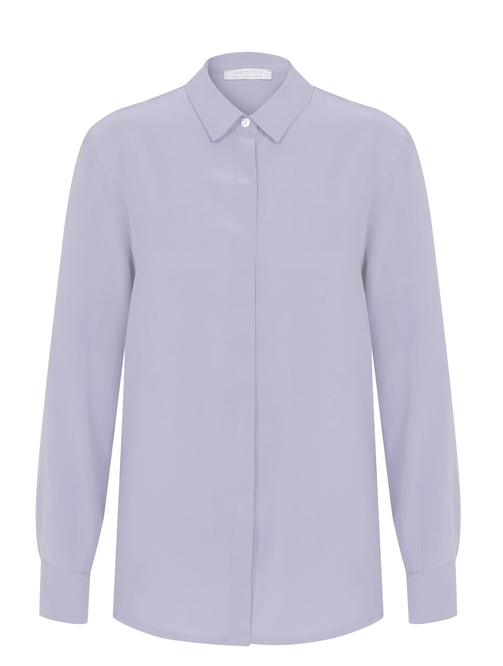 Classic Silk Shirt in Lilac Colour