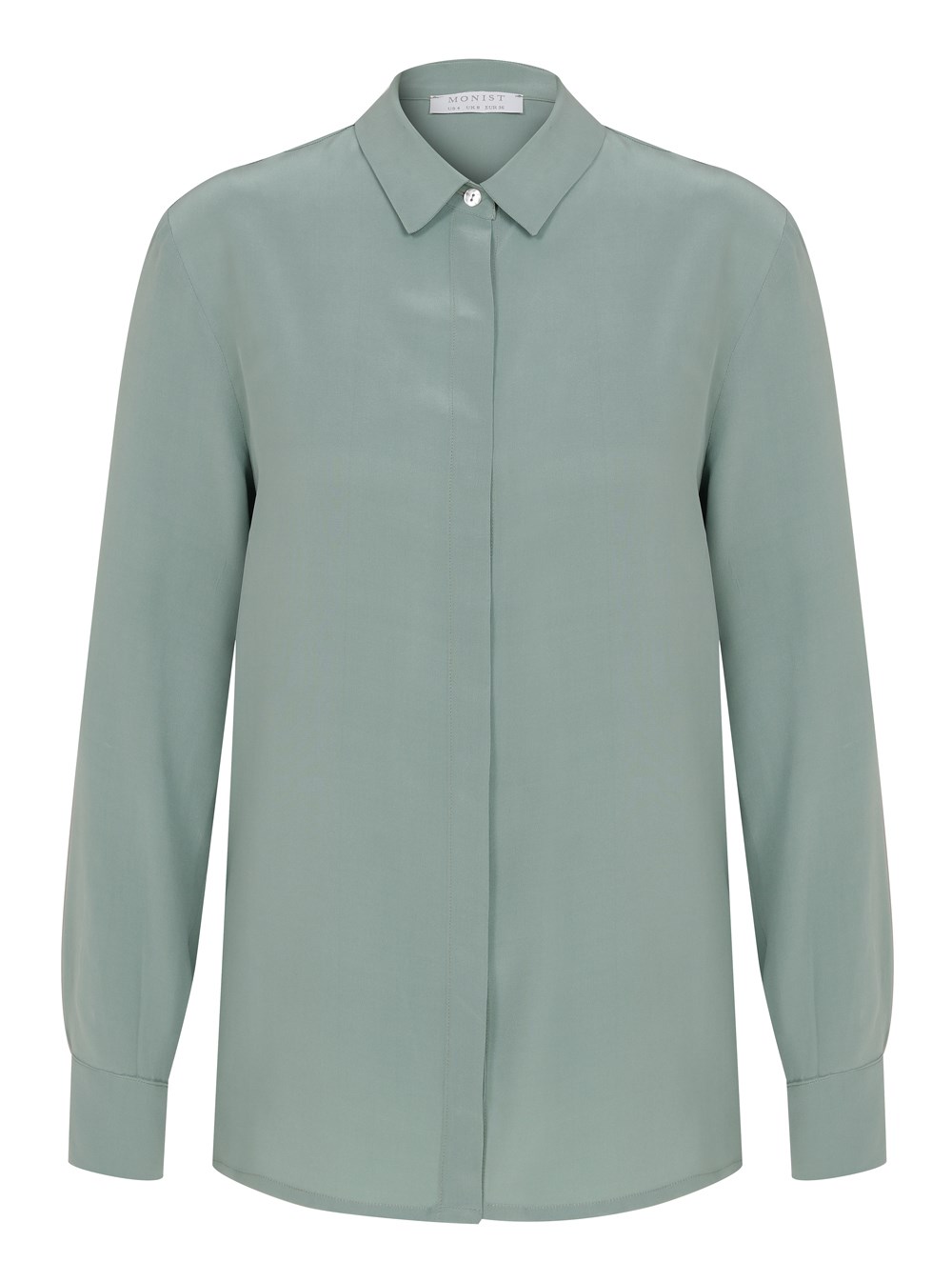 Classic Silk Shirt in Mint Colour