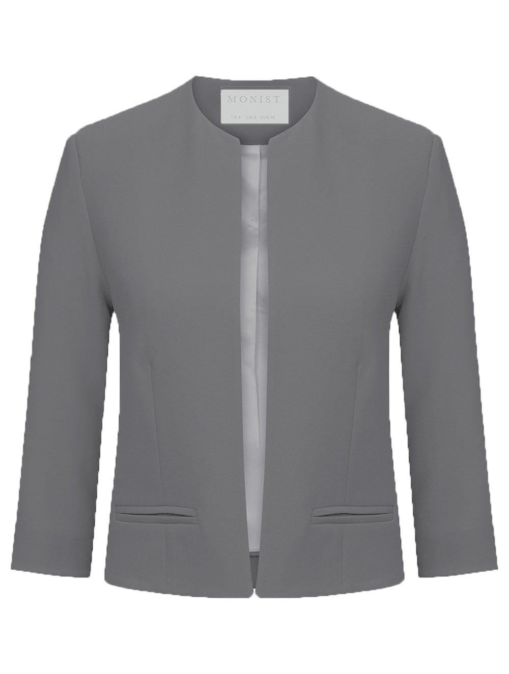 Collarless Jacket in Grey Colour RK 224