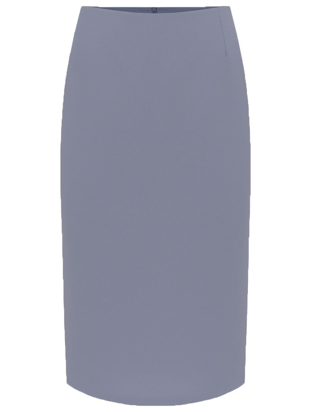 Crepe Pencil Skirt in Grey-Lilac Colour