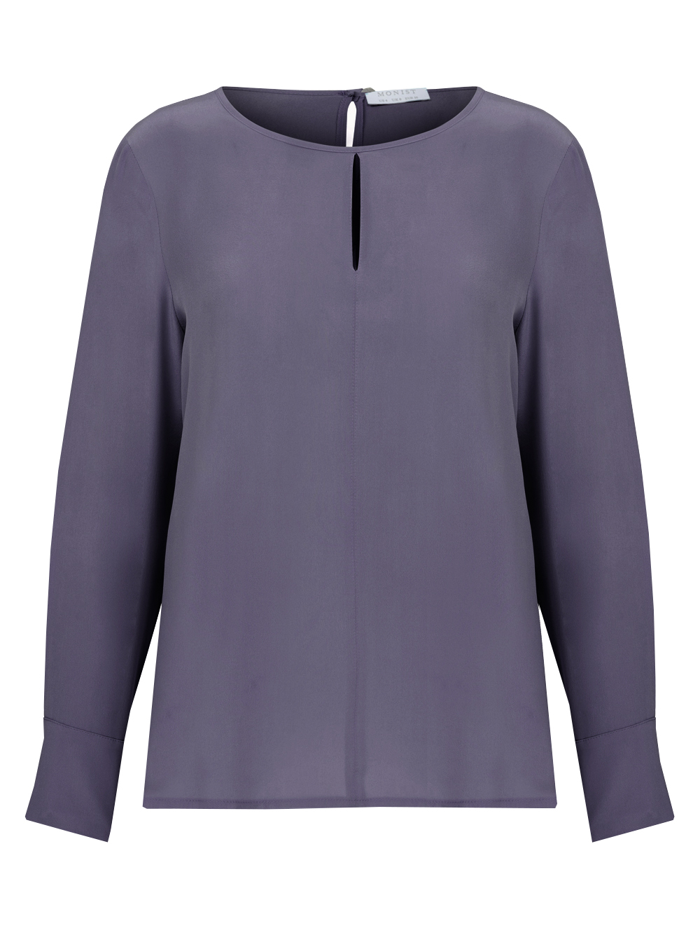 Drop Collar Silk Blouse in Lavender Colour RK 50