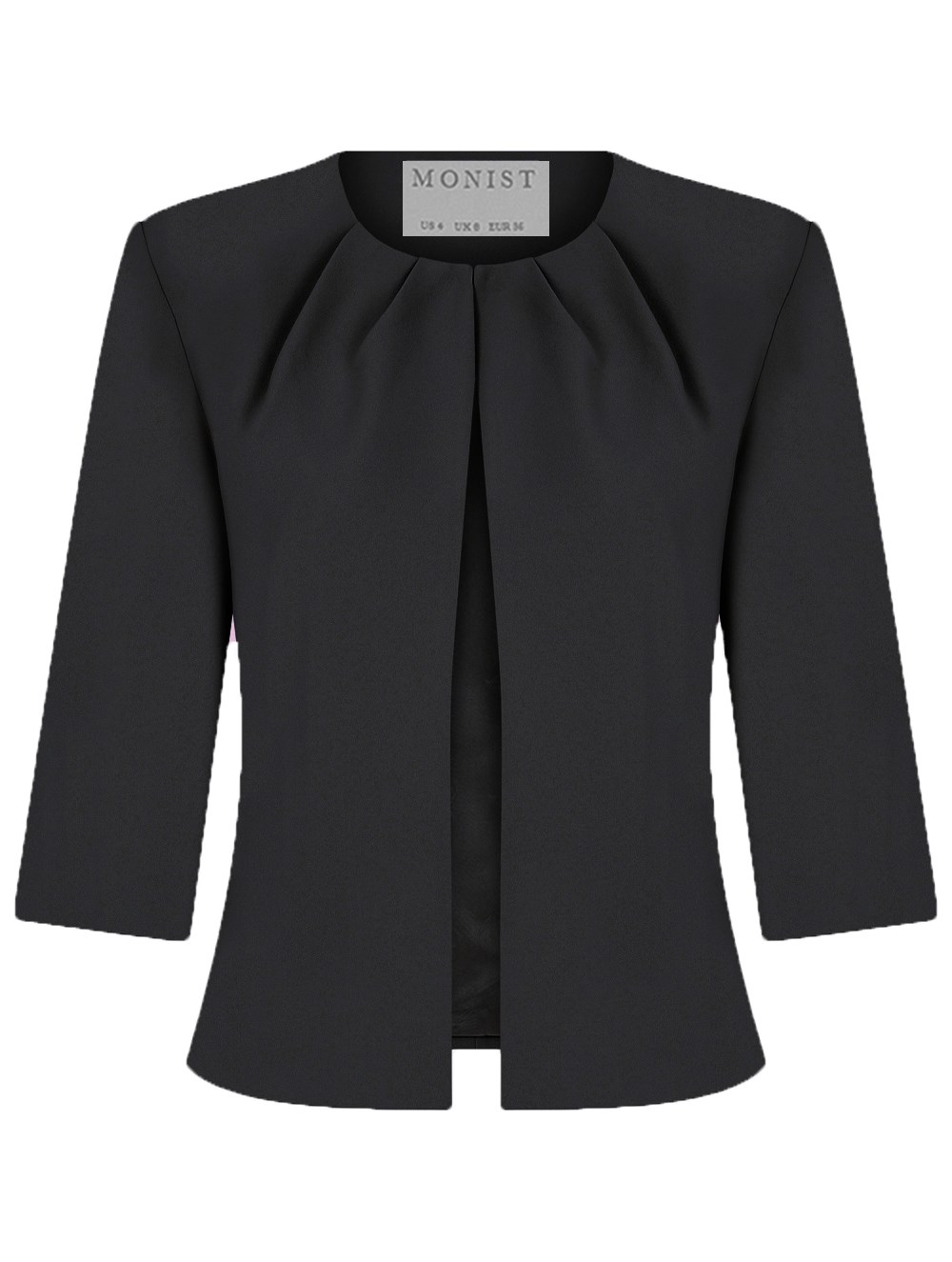 Folded Collar Jacket in Anthracite Colour