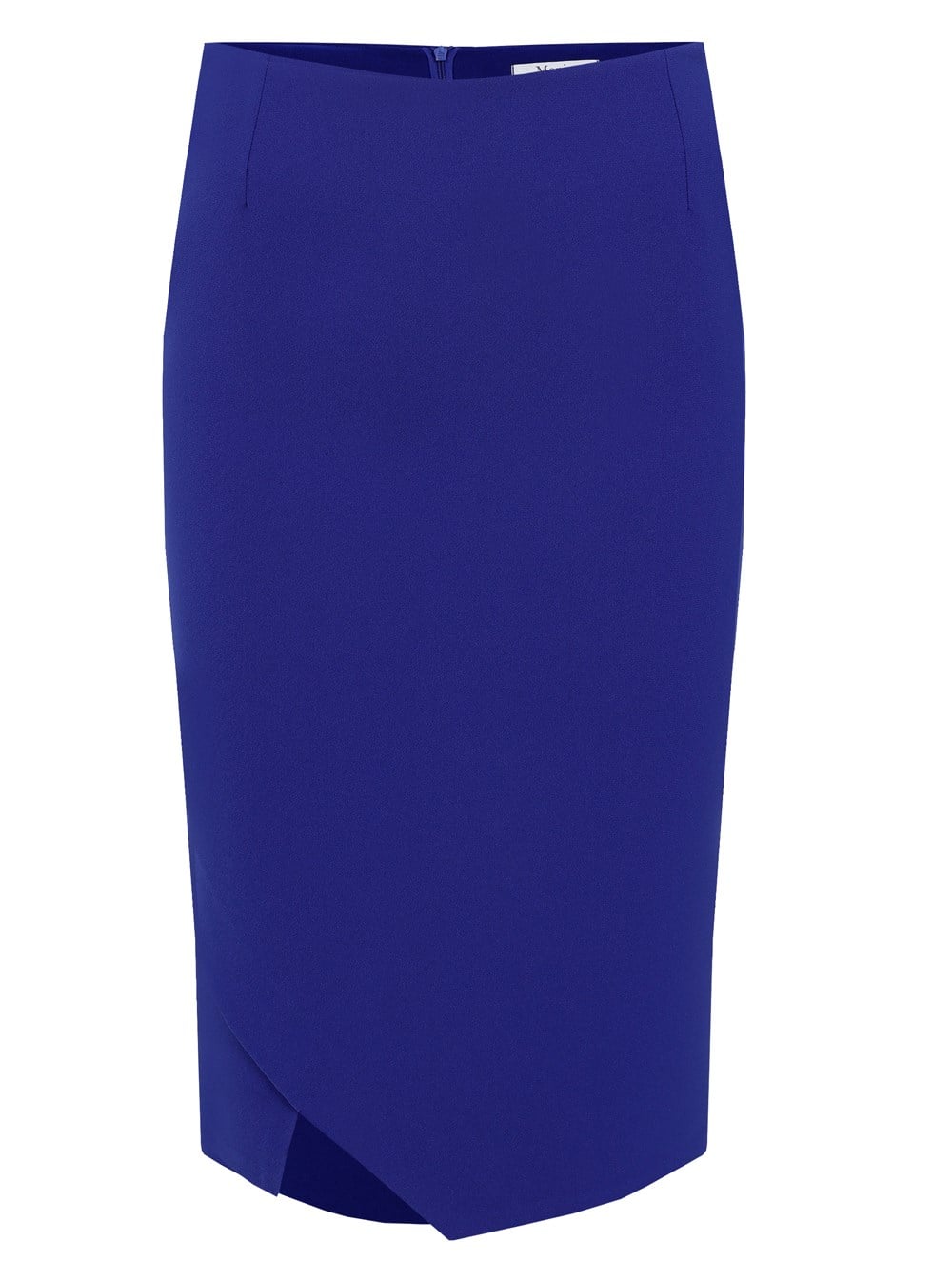 Front Slit Crepe Skirt in Blue Colour