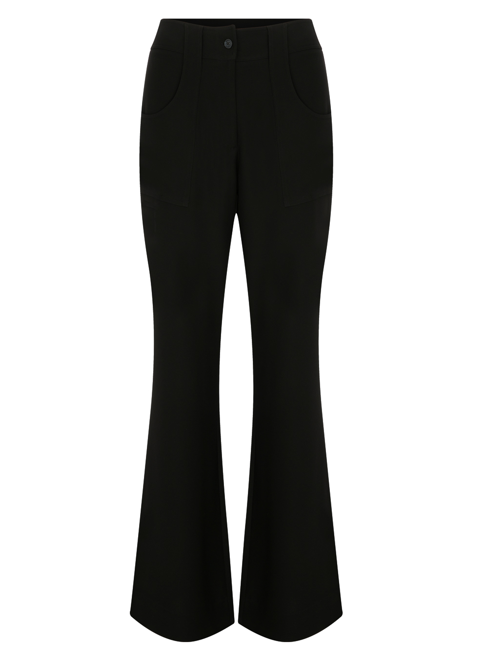 High Waist Wide Leg Pant in Black Colour