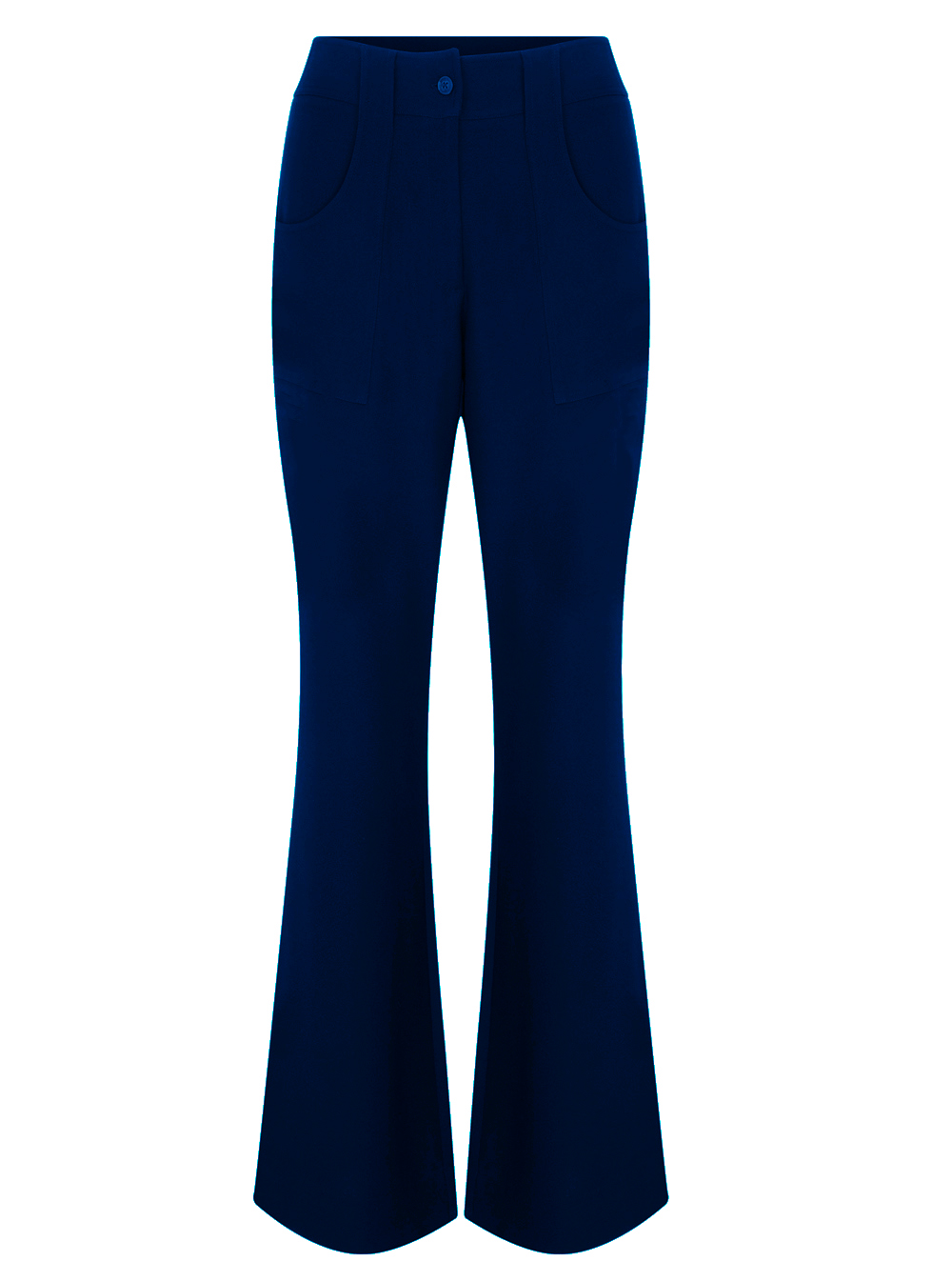 Magic Flare Cut High Waist Pant in Sapphire Blue Colour RK 38