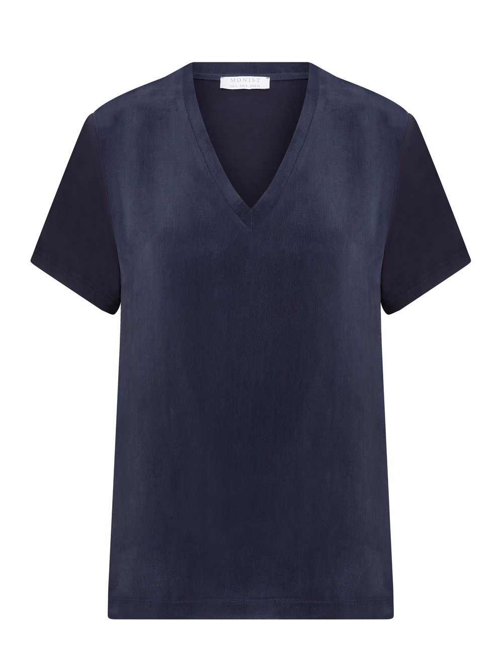 New Generation V Neck T-Shirt Blouse in Navy Colour