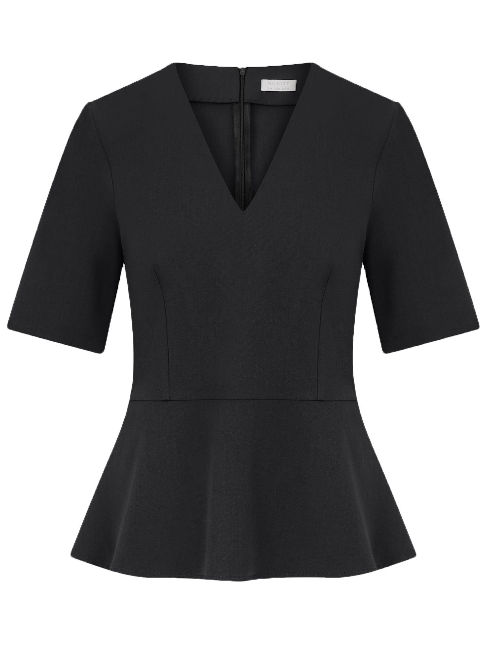 Peplum Crepe Jacket in Anthracite Colour