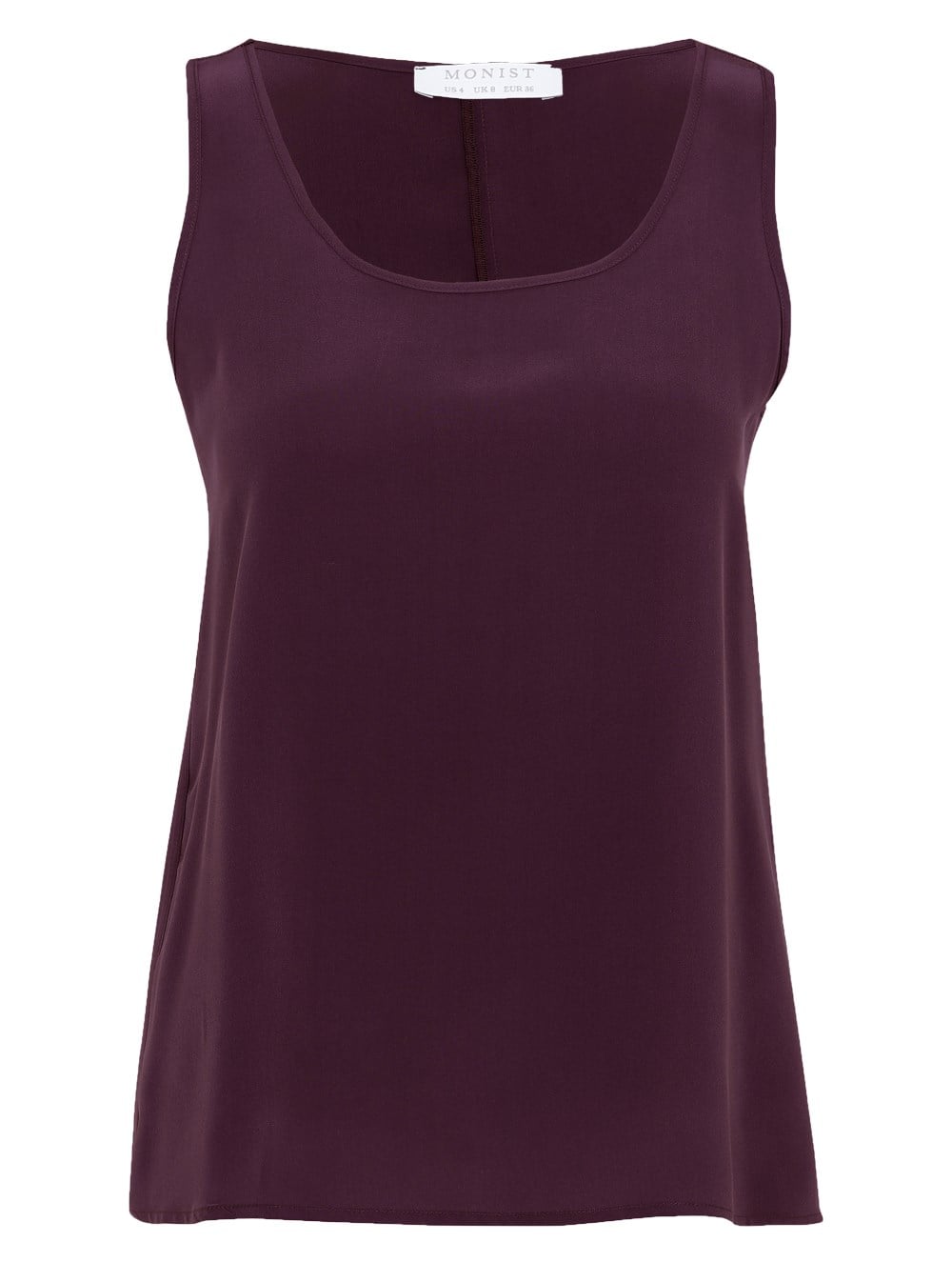 Silk Camisole in Plum Colour