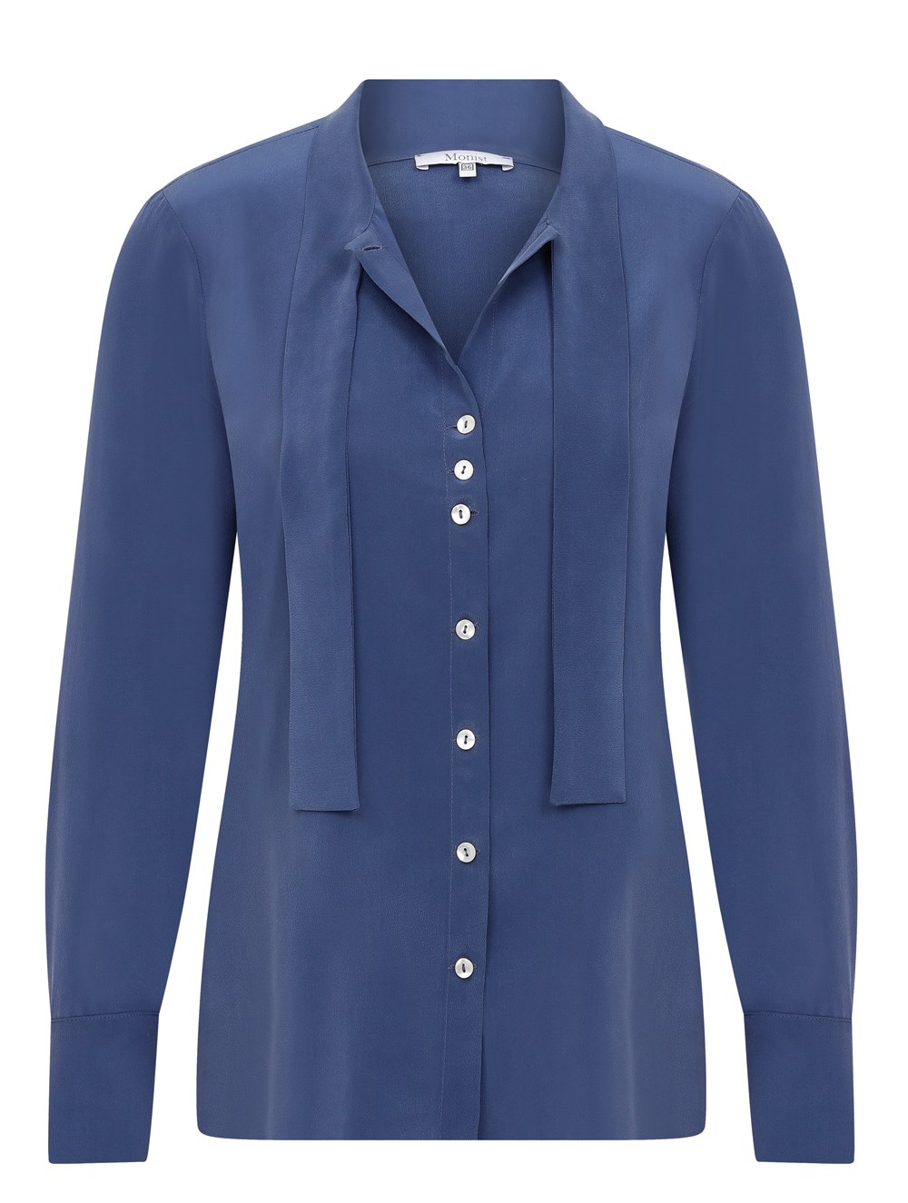 Silk Tie Shirt in Navy Colour RK 21