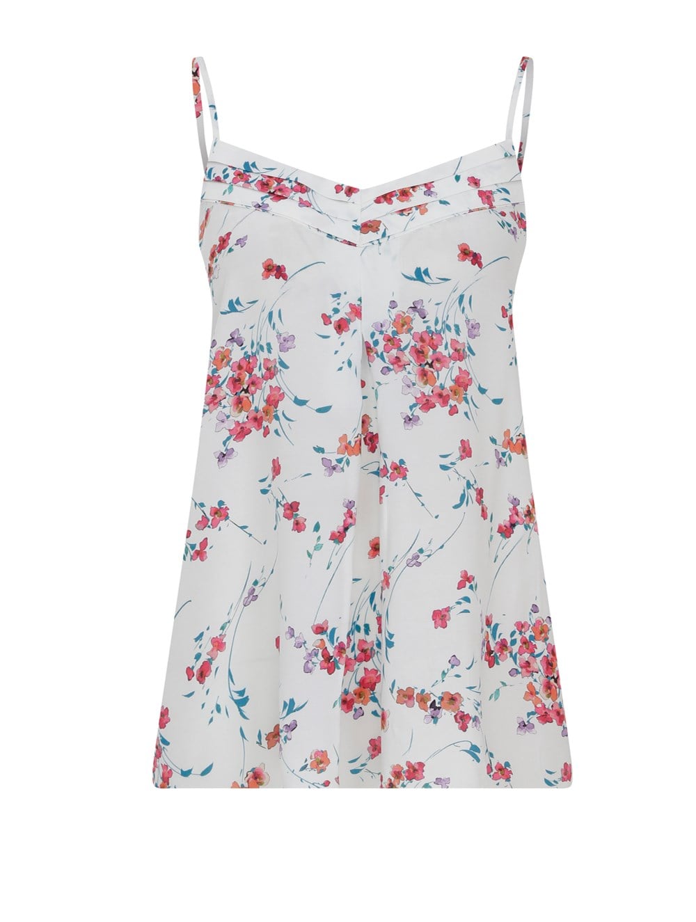 Strap Vegan Cupro Camisole in Flower Print