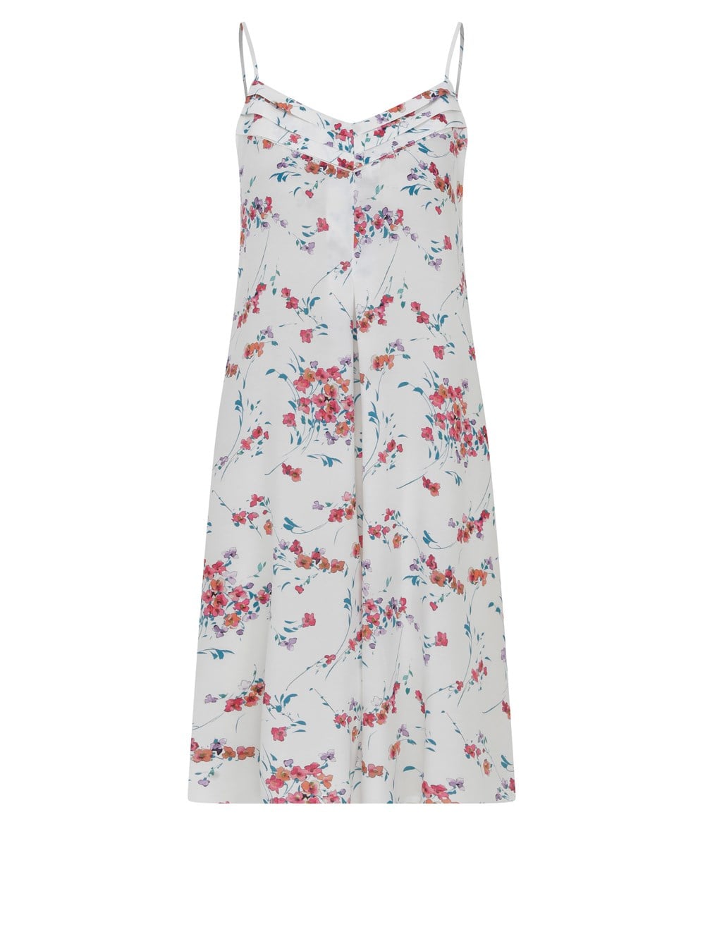 Strap Vegan Cupro Nightdress in Flower Print