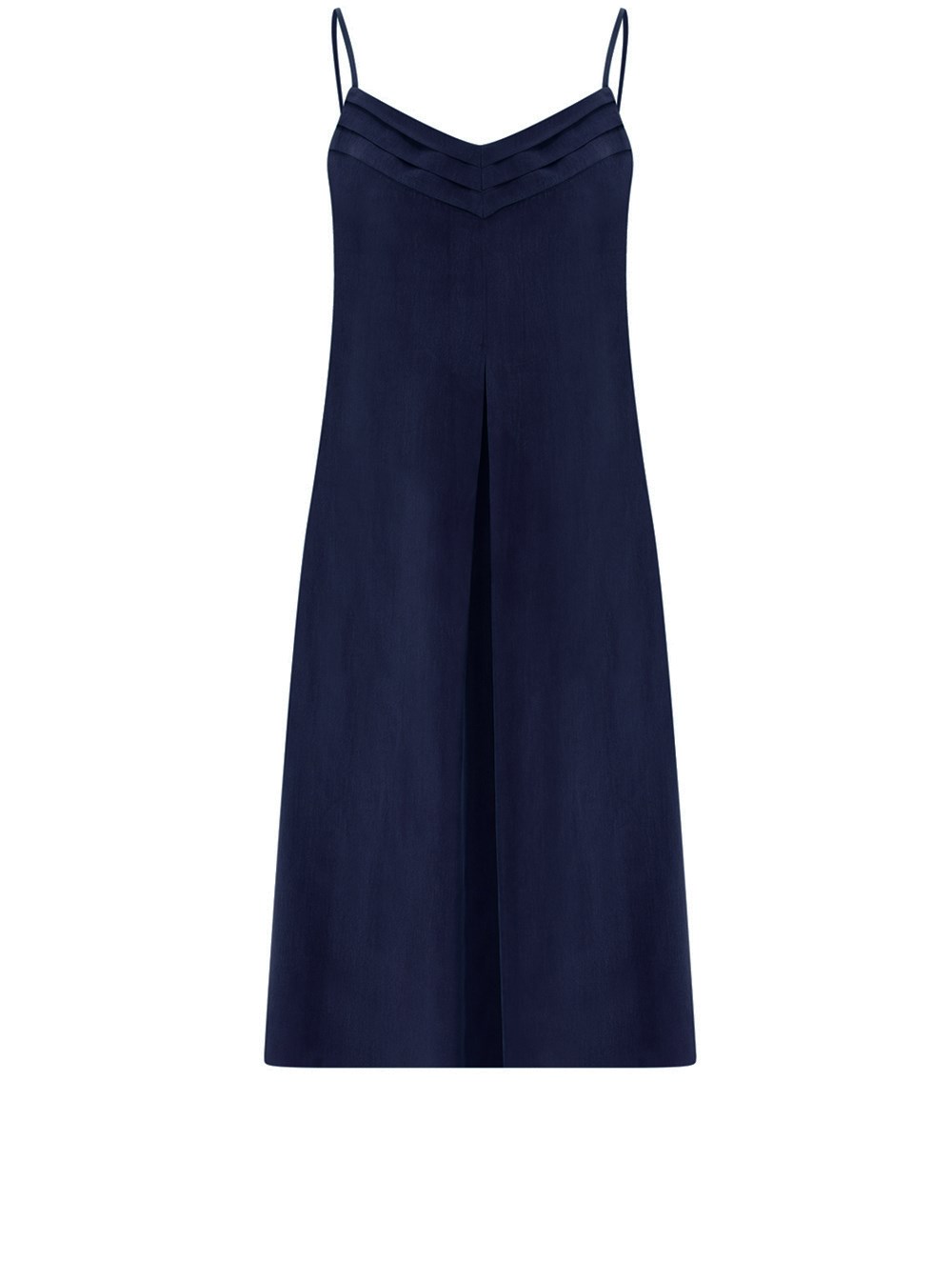 Strap Vegan Cupro Nightdress in Navy Colour