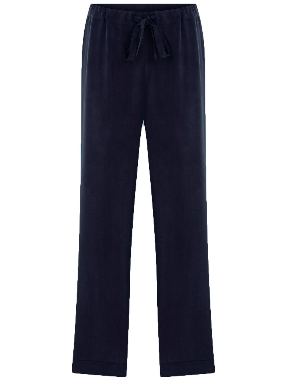 Vegan Cupro Long Pyjama Bottom in Navy Colour