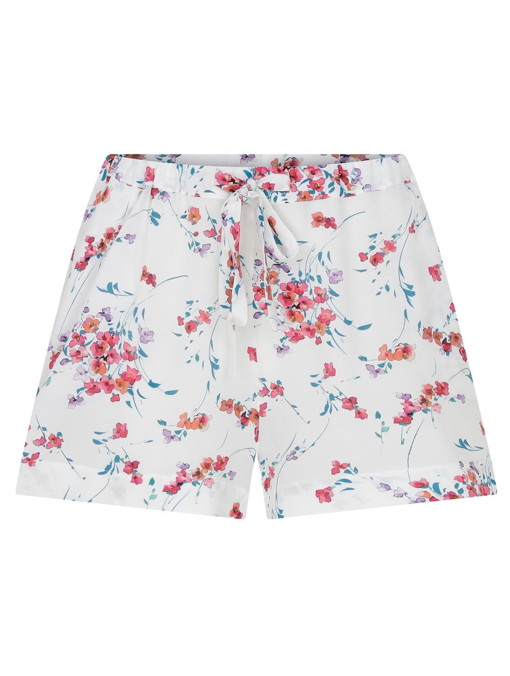 Vegan Cupro Pyjama Short in Flower Print