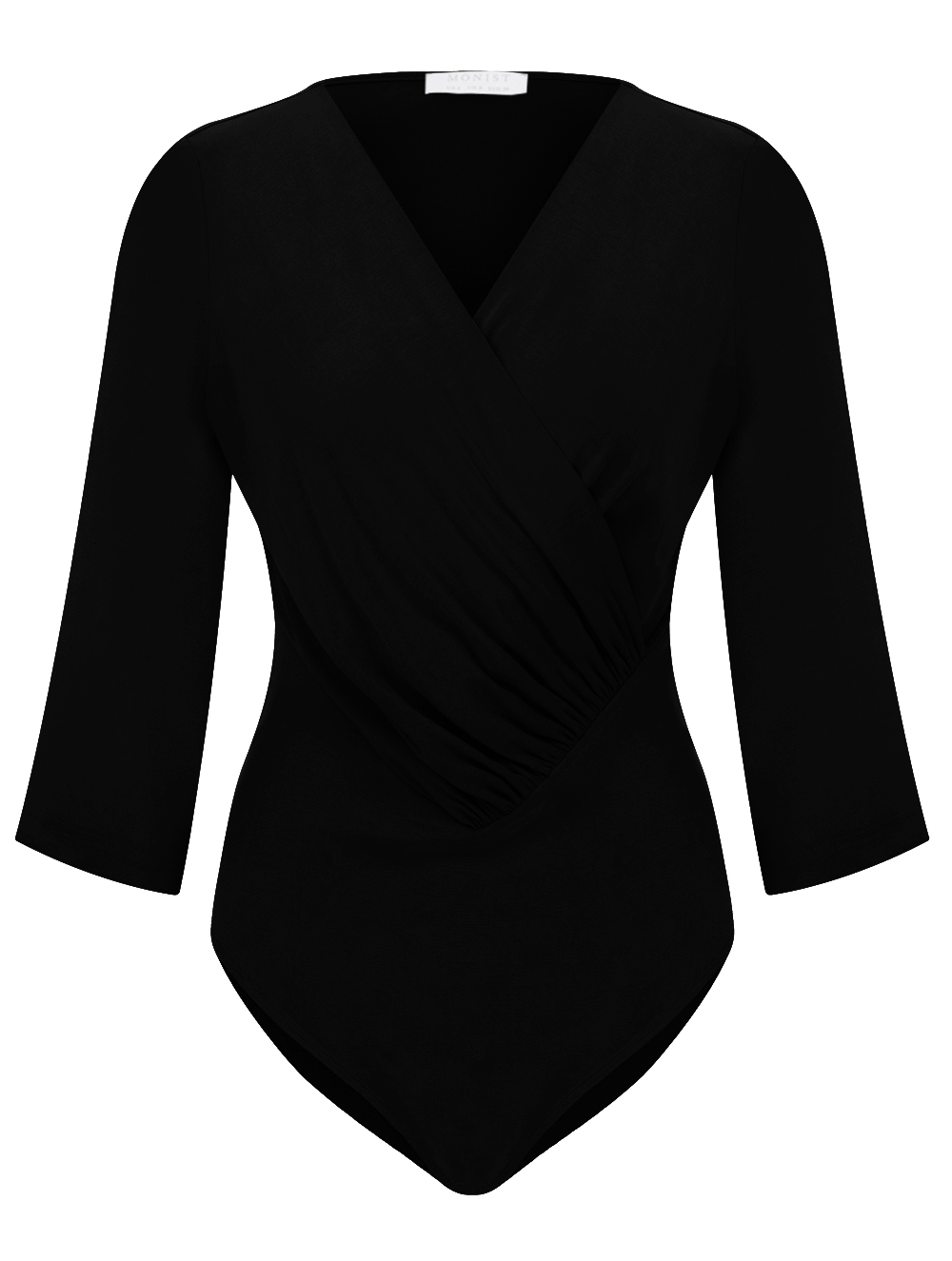 Vegan Cupro-Viscose Bodysuit in Black Colour