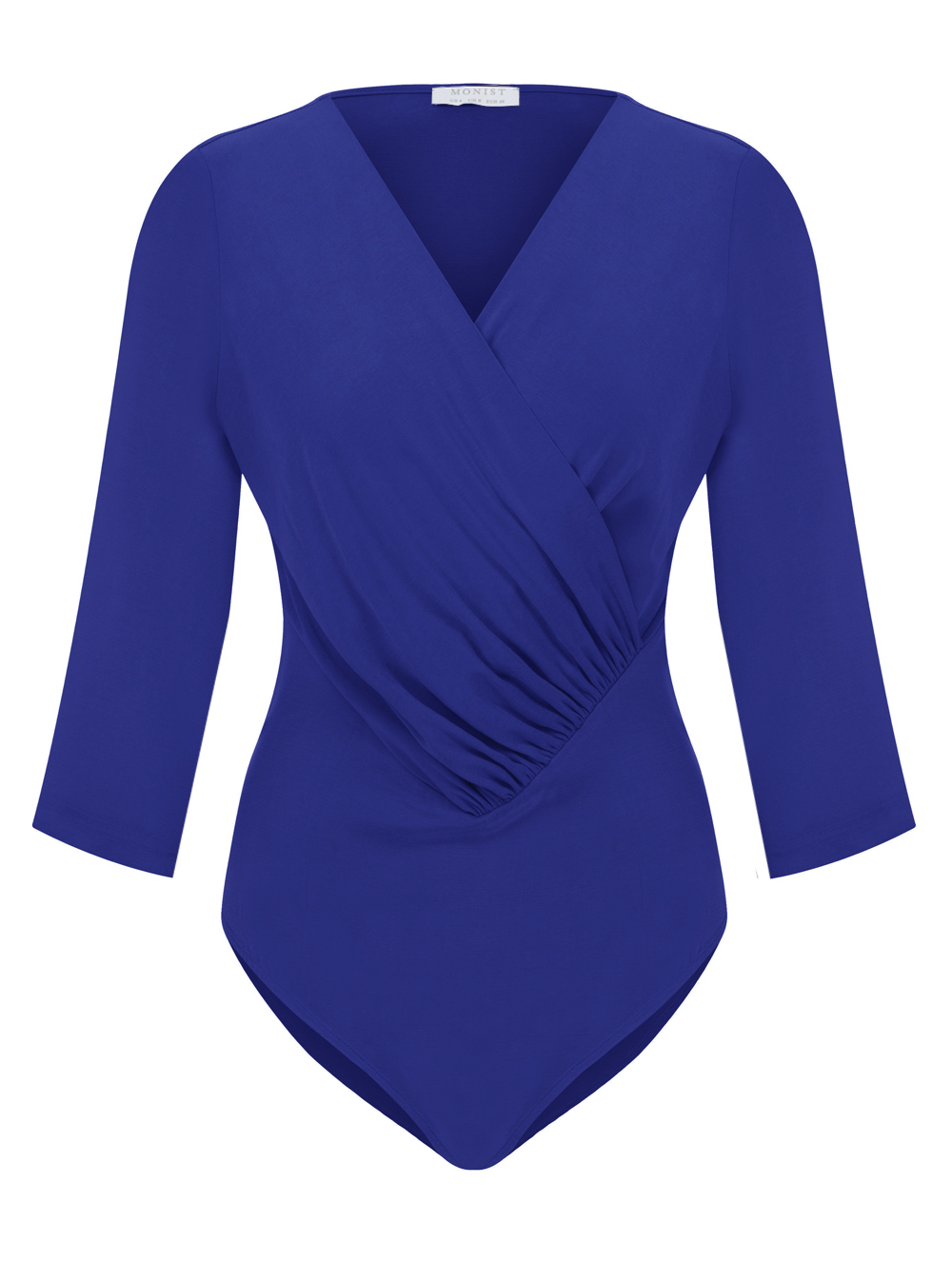Vegan Cupro-Viscose Bodysuit in Blue Colour