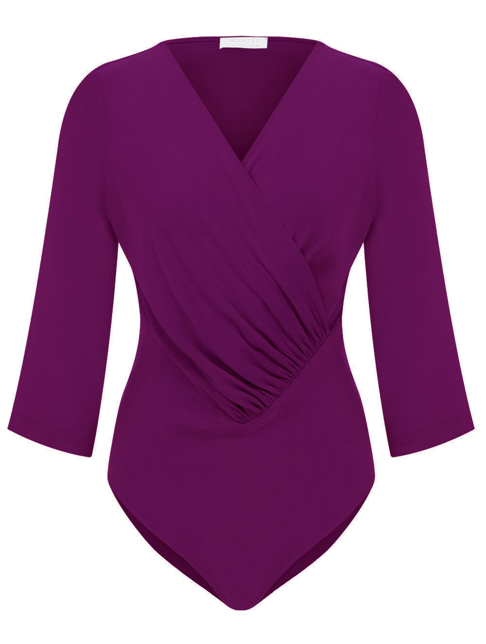 Vegan Cupro-Viscose Bodysuit in Cyclamen Colour