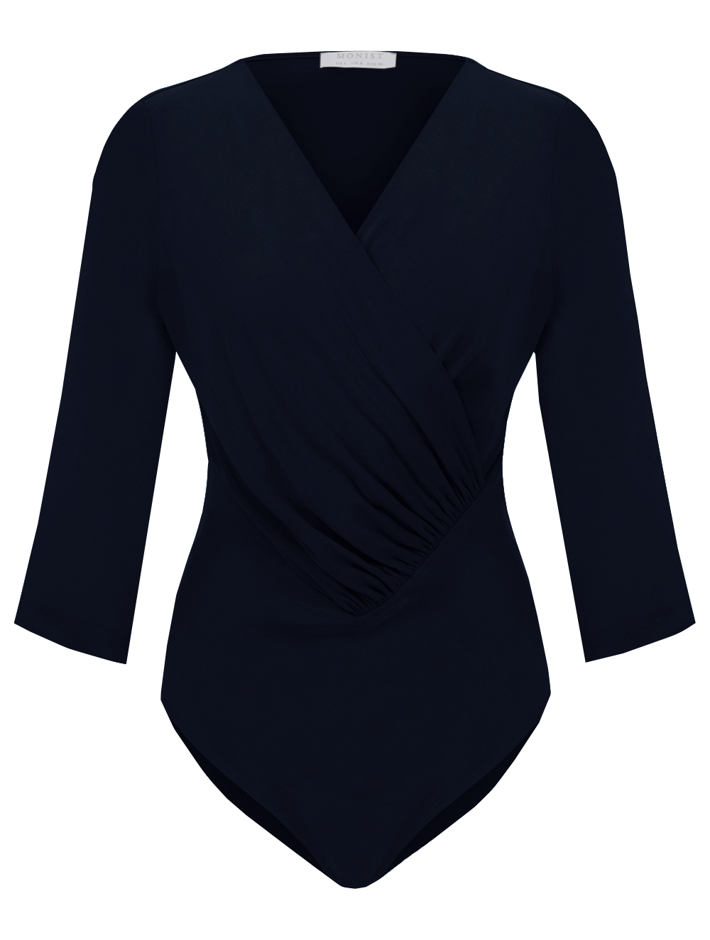 Vegan Cupro-Viscose Bodysuit in Navy Colour