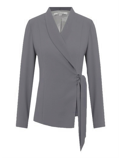 Wrap Jacket in Grey Colour