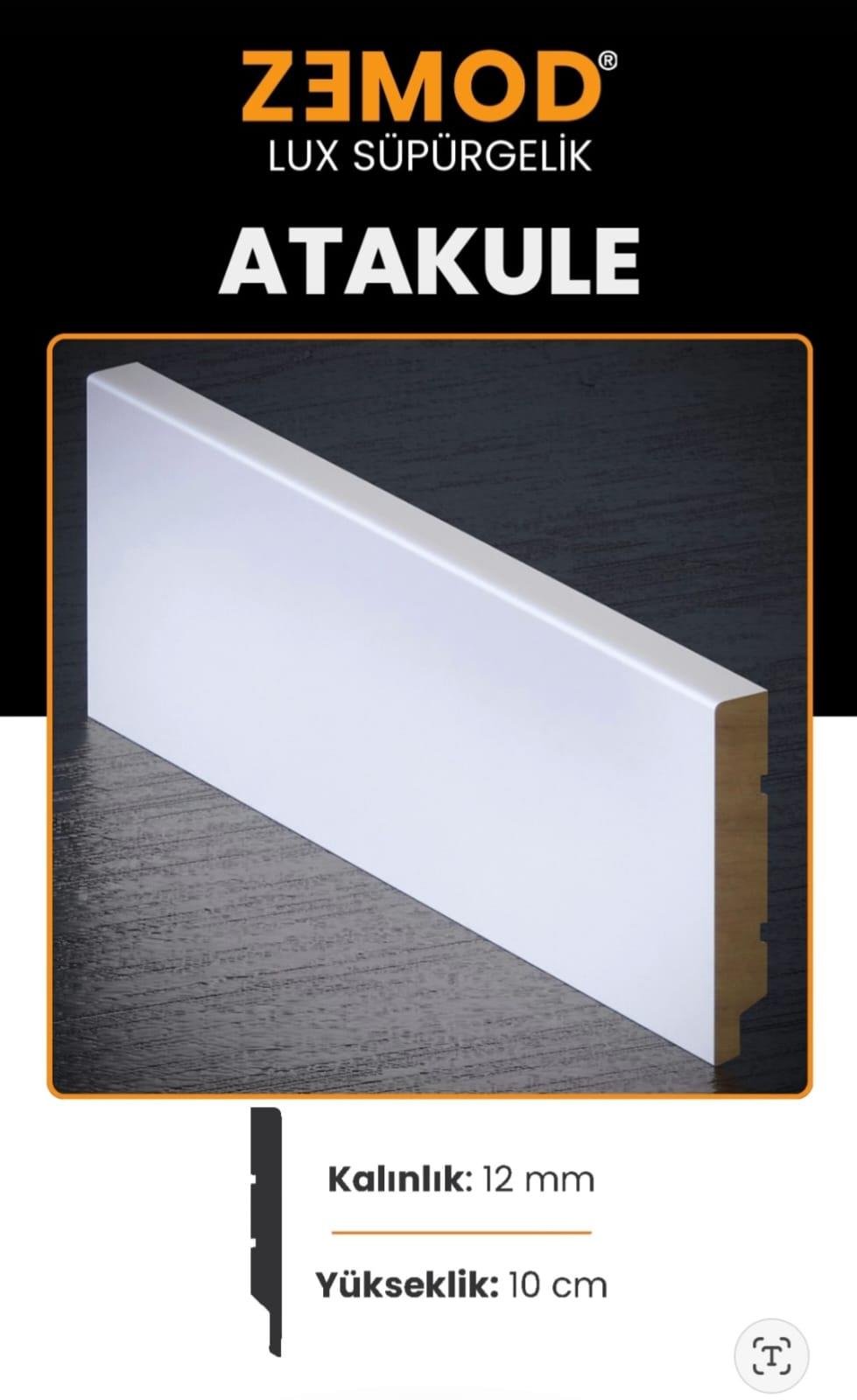 Zemod 10cm Atakule Pvc Süpürgelik