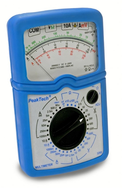 P3260 Analog Multimetre 1000 V AC/DC; 10 A AC/DC