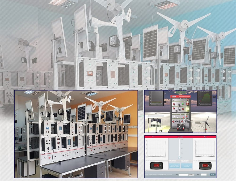 COK-01050YE Rüzgar ve Güneş Enerjisi Eğitim Seti 