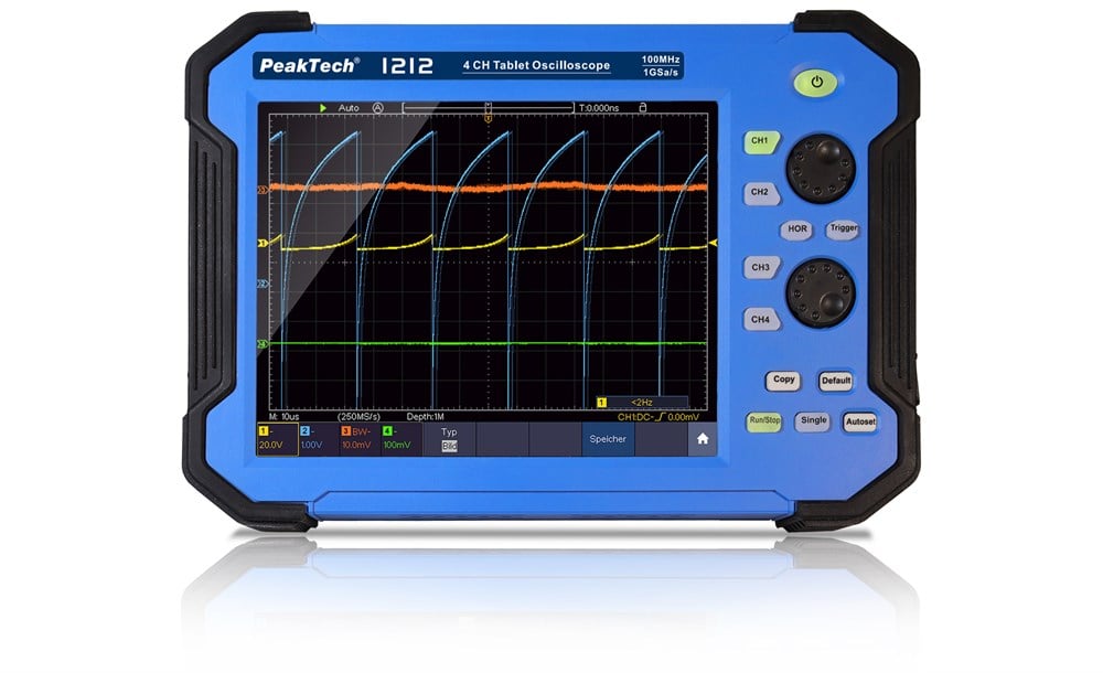 P1212 Tablet Osiloskop 100 MHz / 4 CH, 1 GS/s