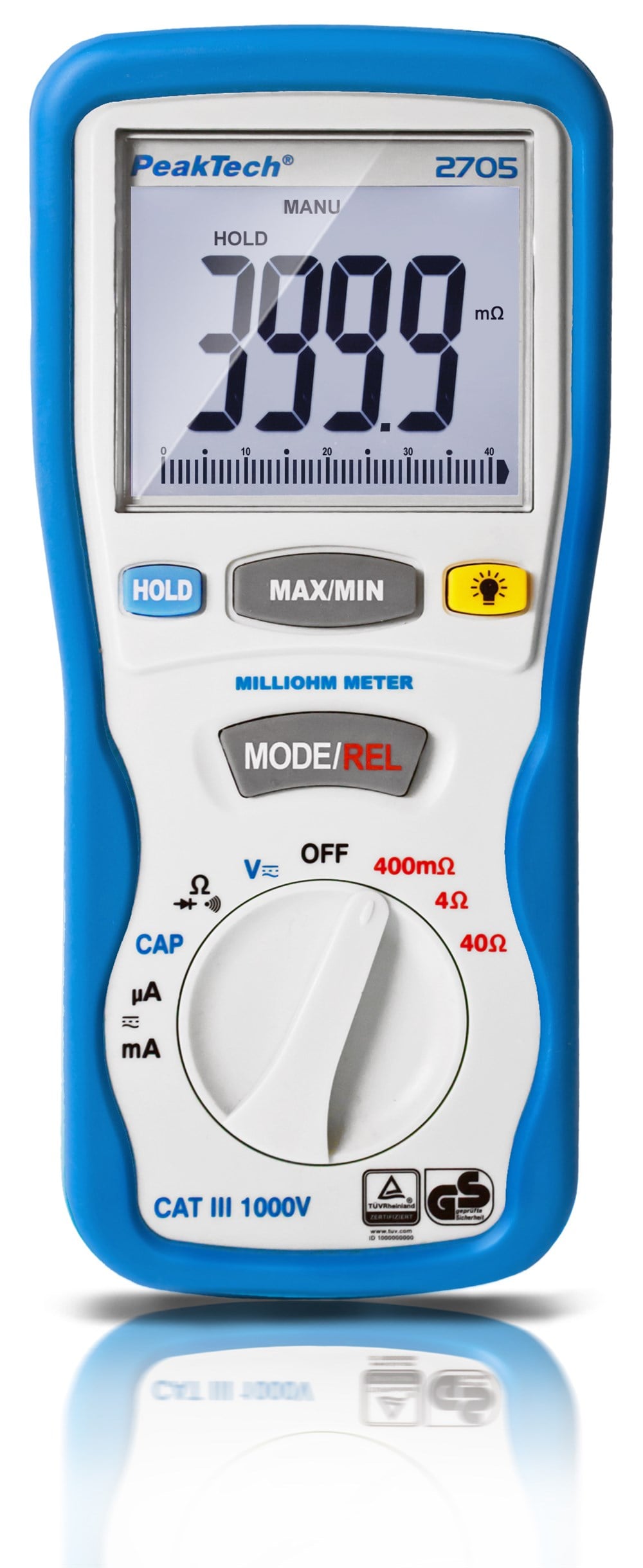 P2705 Dijital Miliohmmetre 400 mΩ/4/40/Ω