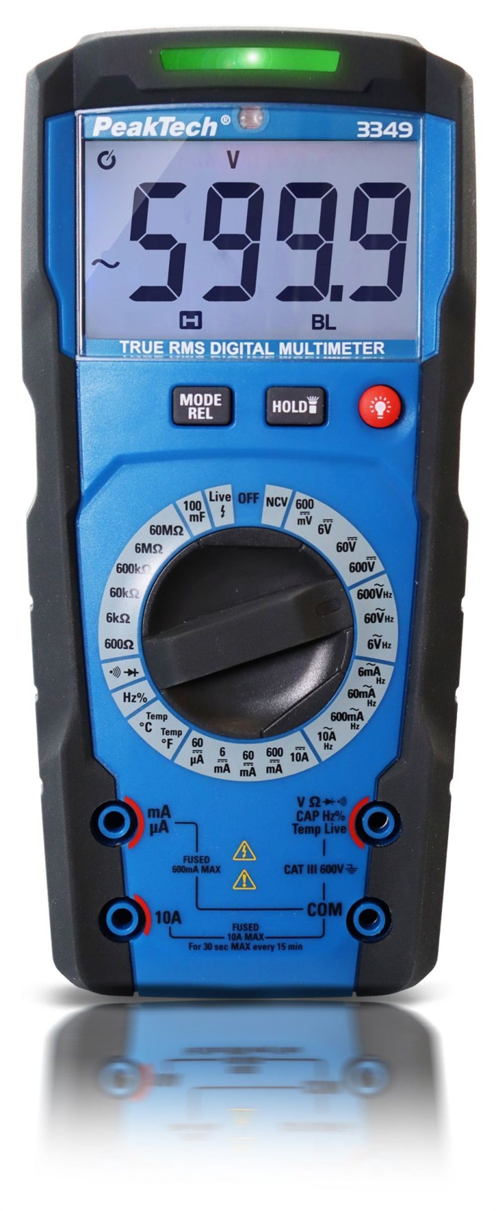 P3349 Dijital Multimetre 6.000 Sayım~600V AC/DC~10A 