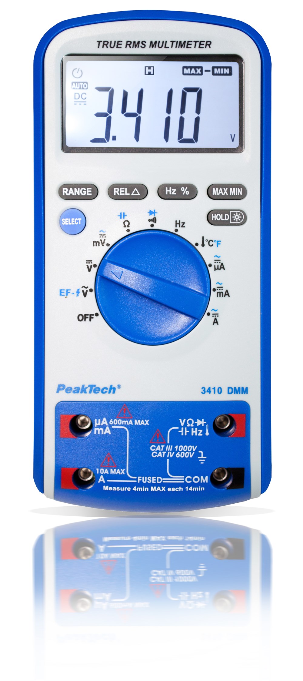 P3410 Dijital Multimetre 6.000 Sayım~1000V AC/DC~10A AC/DC True RMS