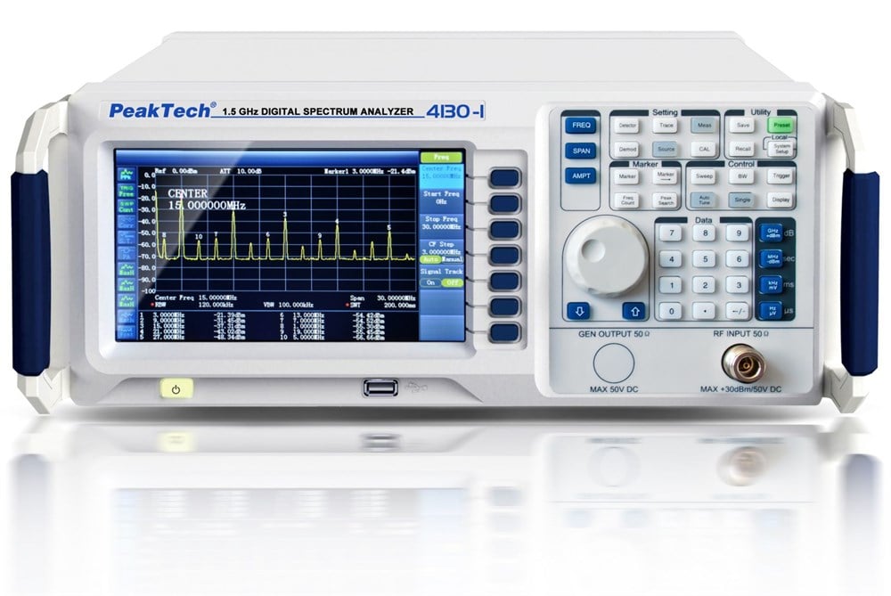 P4130-1 Spektrum Analizör 9 kHz ~ 1,5 GHz TFT LAN / USB