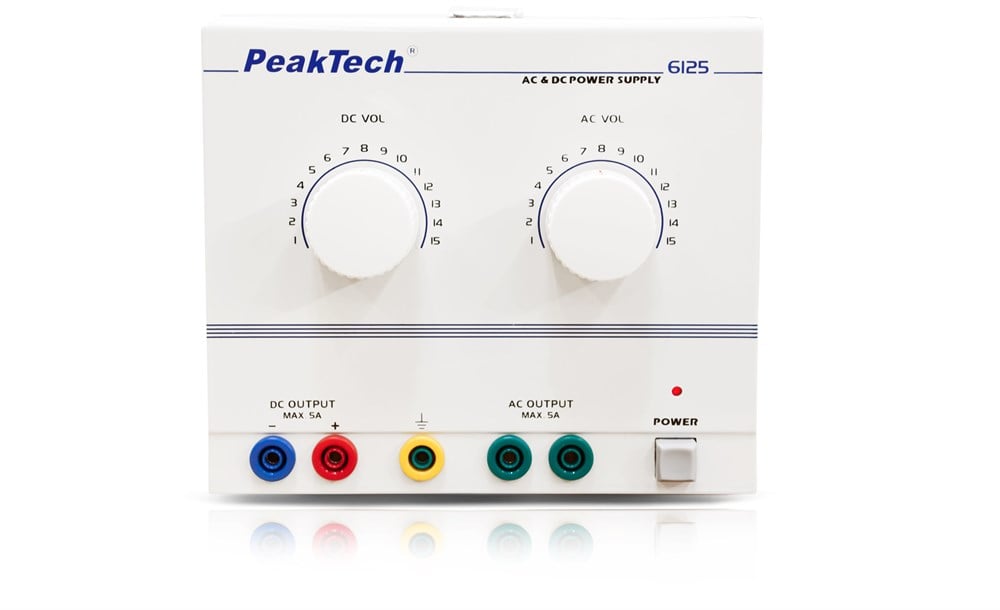 P6125 AC/DC Güç Kaynağı 1 - 15 V/5 A