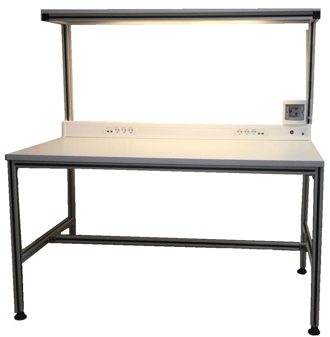 COK-008 Işıklı Laboratuvar Masası