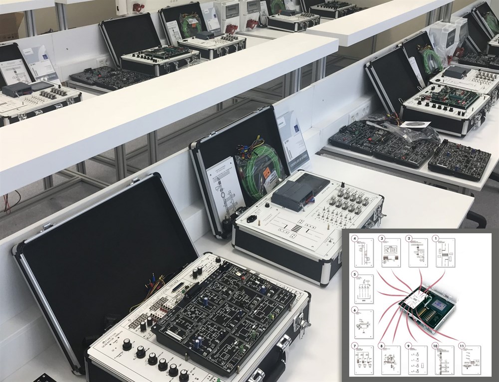 ES300.03 Operatör Panelli 11 Simülasyonlu PLC Deney Seti