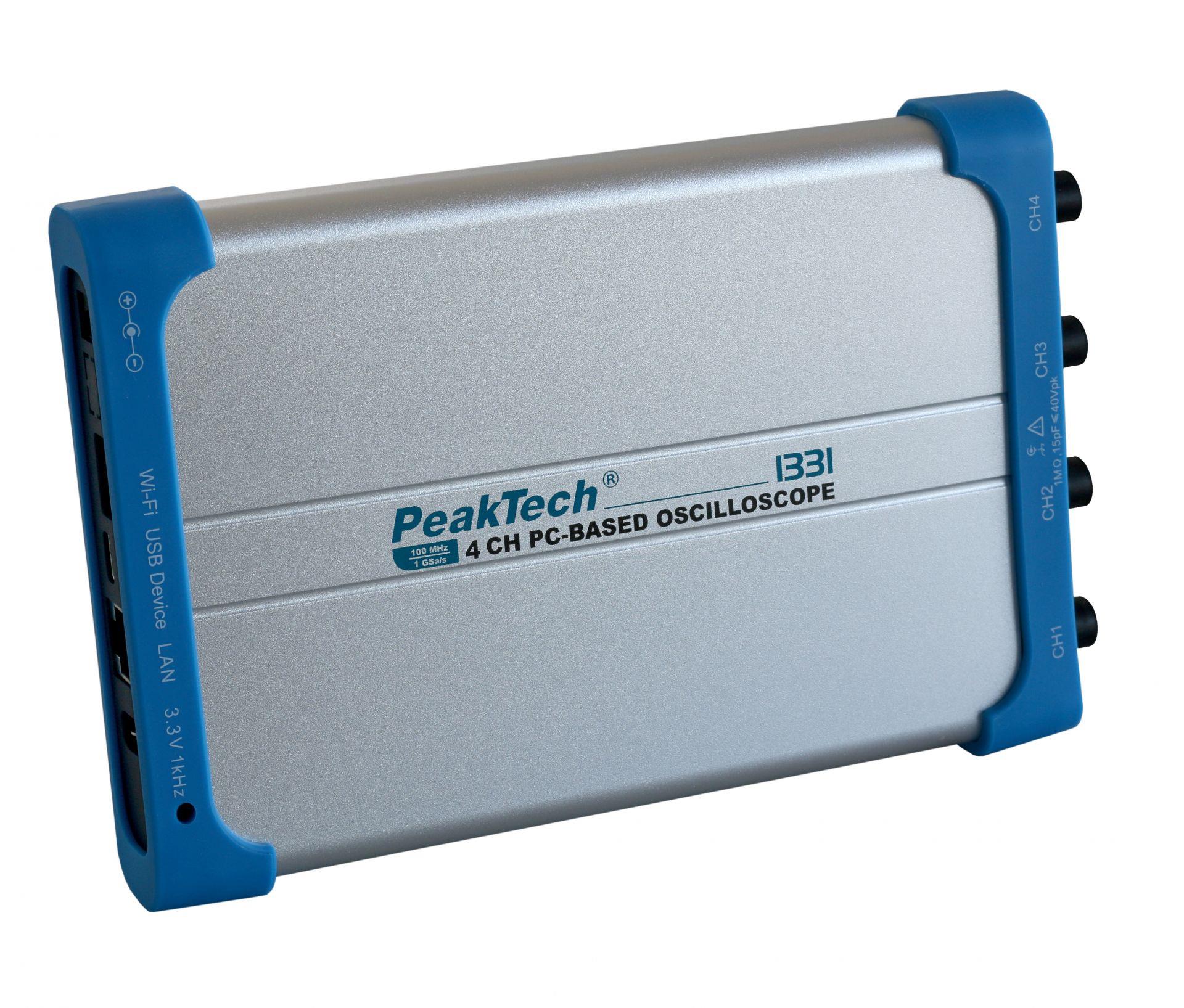 P1331 PC Osiloskop 100 MHz /4 CH, 1 GS/s
