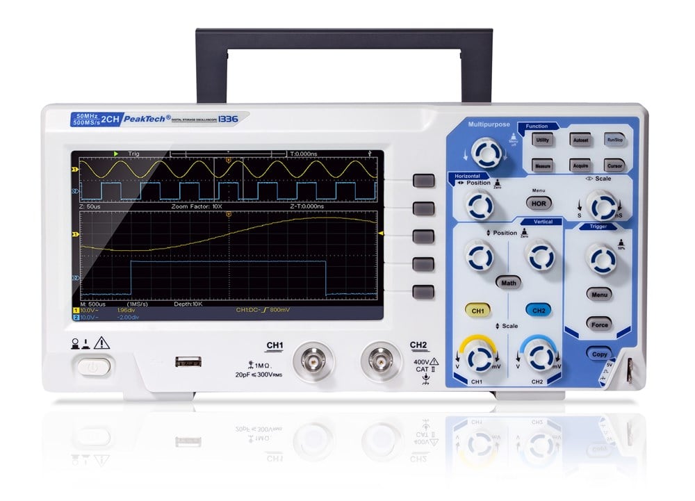P1336 Dijital Osiloskop 50 MHz~500 MS/s~2CH