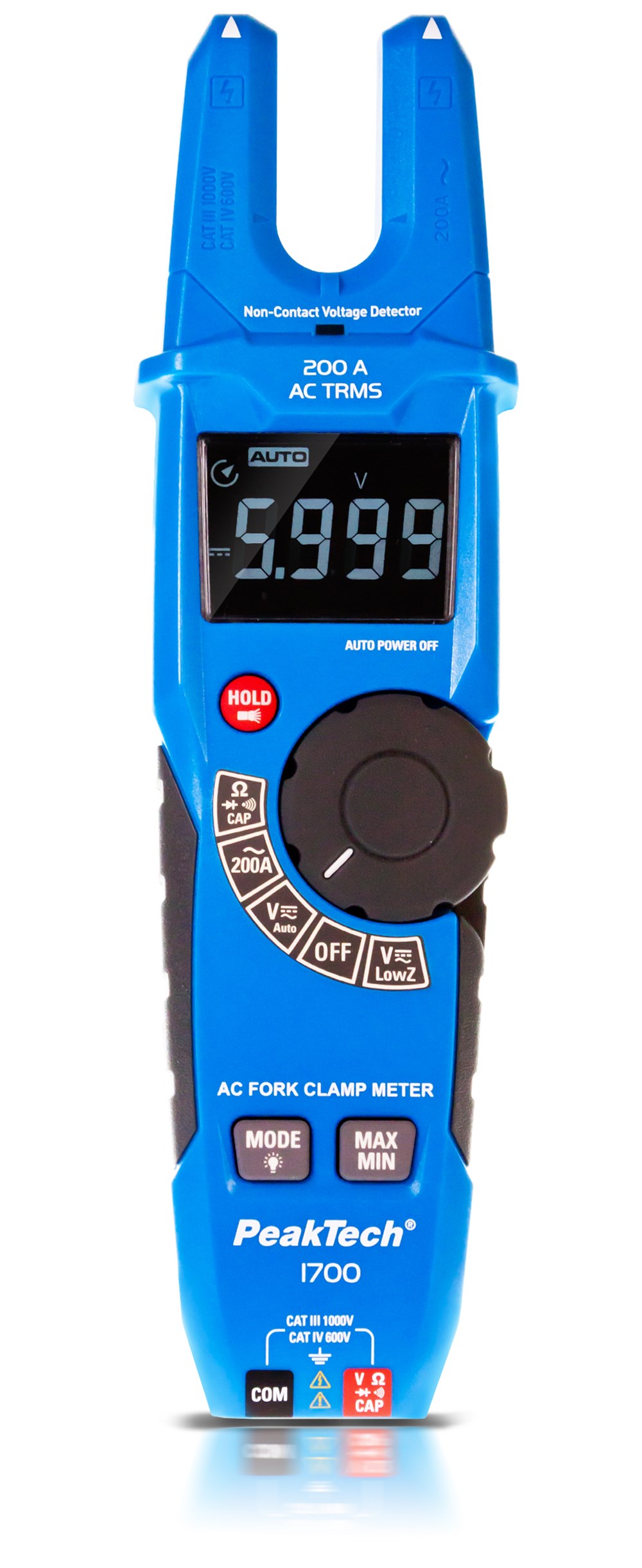 P1700 Dijital Pensampermetre 6,000 sayım 200A AC, 1000V True RMS