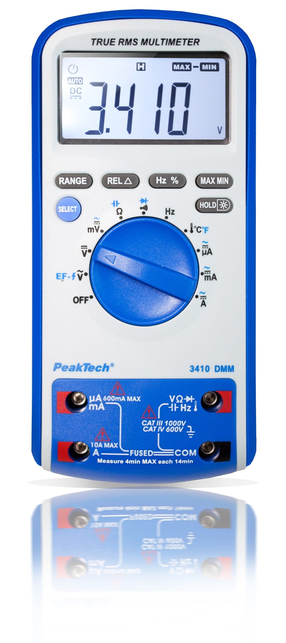 P3410 Dijital Multimetre 6.000 Sayım~1000V AC/DC~10A AC/DC True RMS