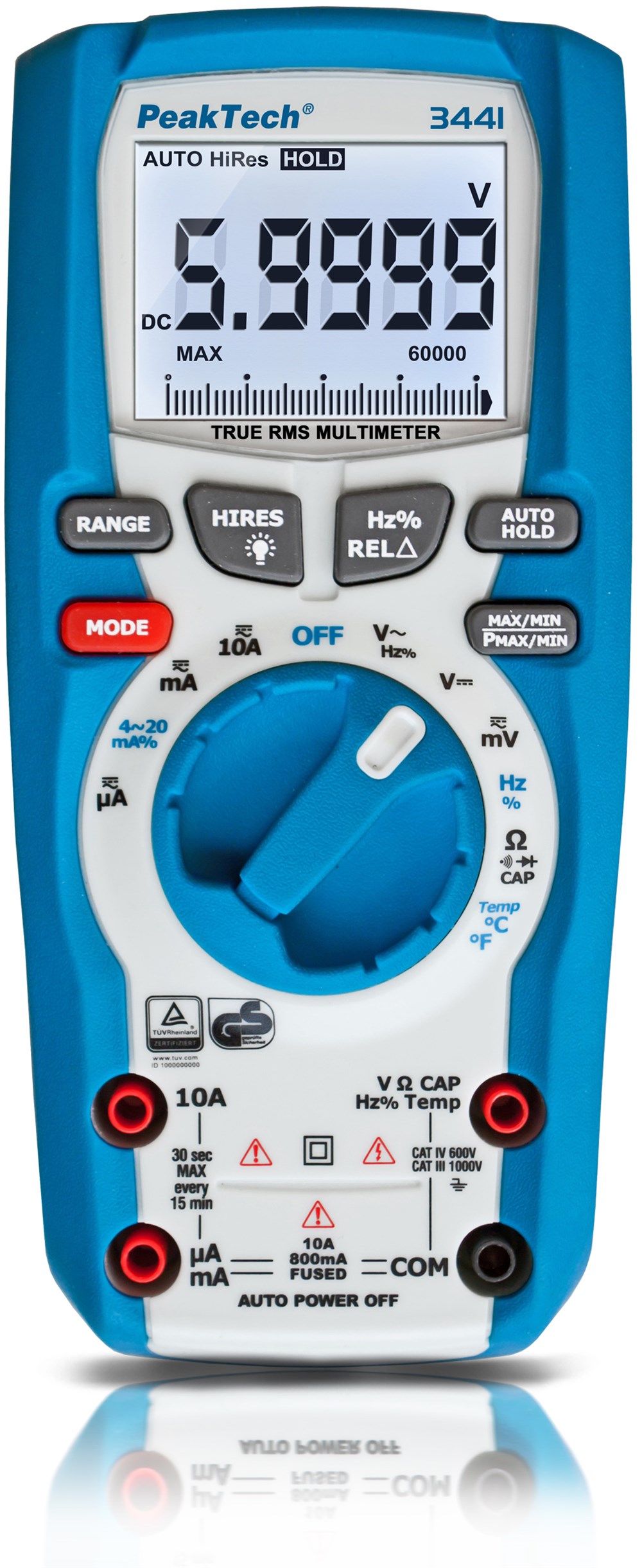 P3441 Dijital Multimetre 60.000 Sayım~1000V AC/DC True RMS