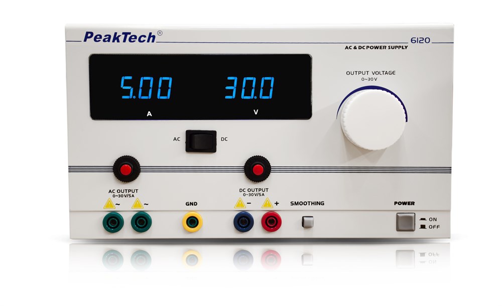 P6120 AC/DC Güç Kaynağı 0 - 30 V/5 A