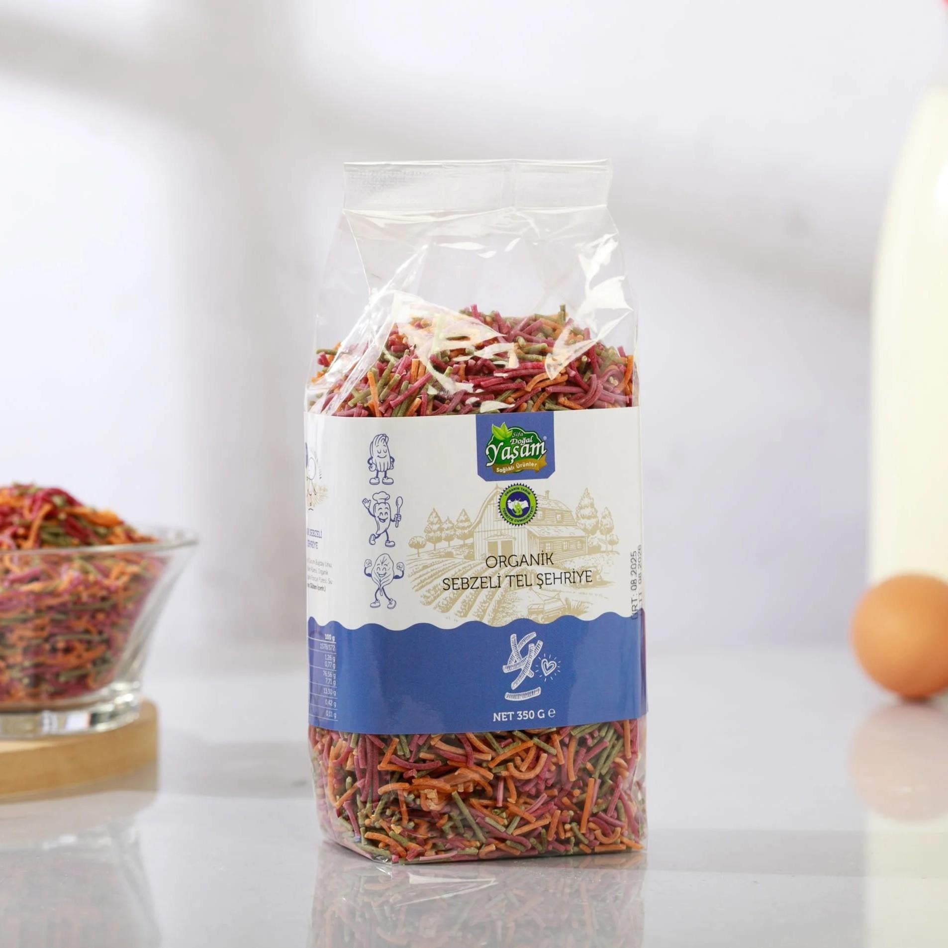 ORGANİK SEBZELİ TEL ŞEHRİYE - 350 GR