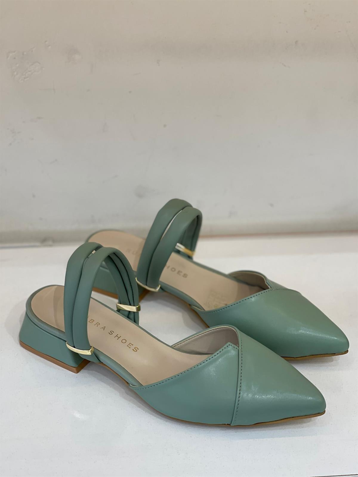 BabetKubra ShoesBABS MİNT YEŞİLİ BİLEK KEMERLİ KADIN BABET