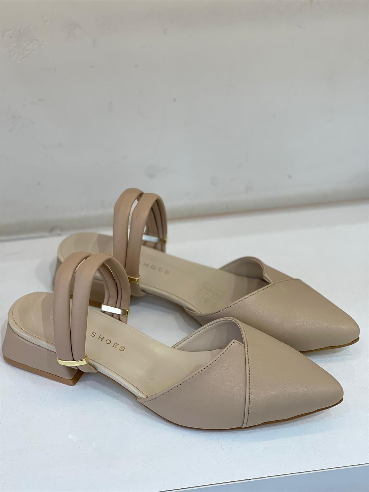 BabetKubra ShoesBABS NUDE BİLEK KEMERLİ KADIN BABET